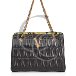 Versace Virtus Leather Shoulder Bag in North Dakota